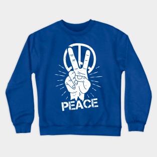 Peace Hand Fingers Crewneck Sweatshirt